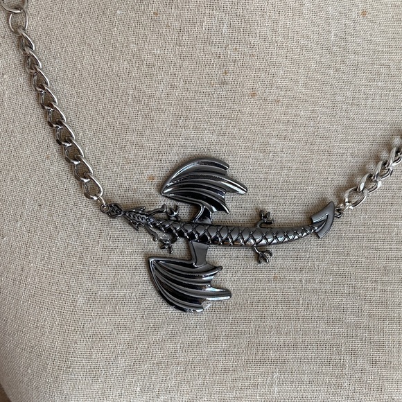 Gun Metal Dragon Pendant - Picture 4 of 5